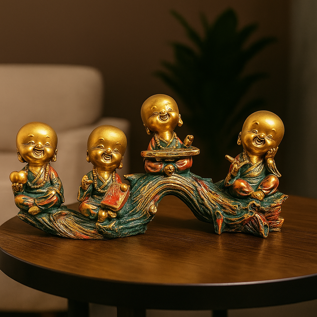 Laughing Monk decor Showpiece