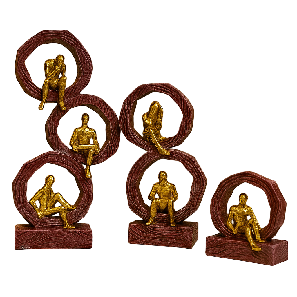 Abstract Human Figurine Set