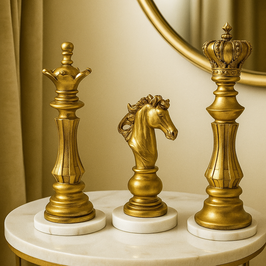 Luxury Chess Piece showpiece Set