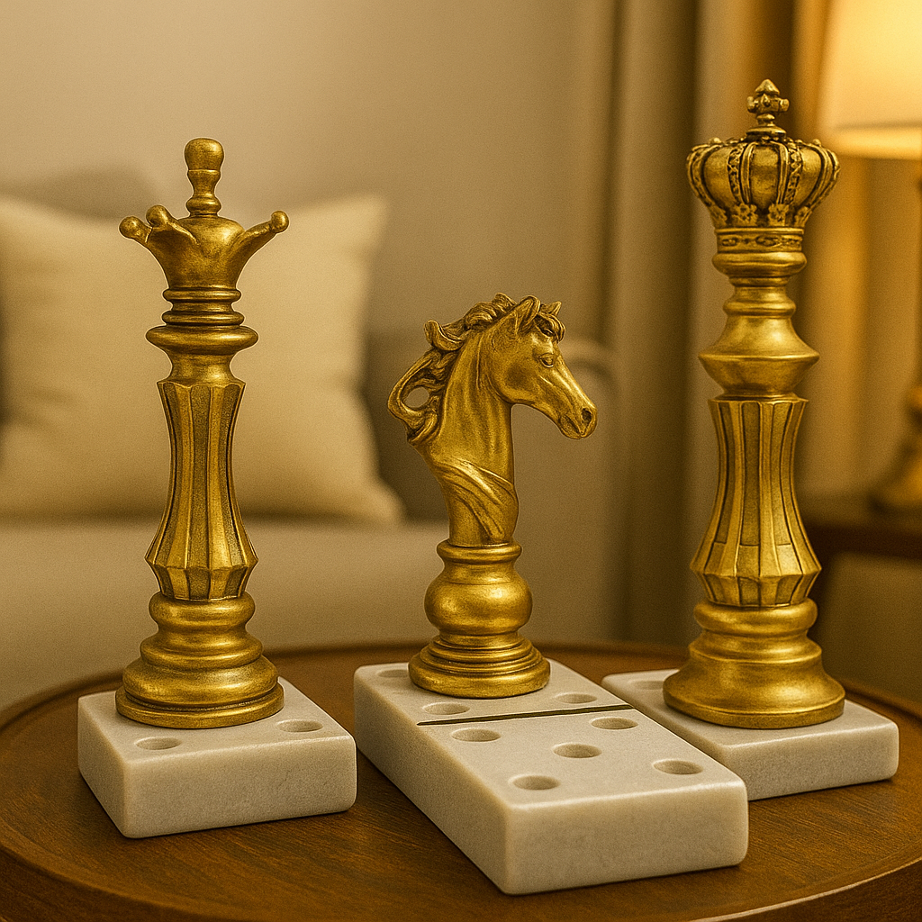 Luxury Chess Piece showpiece Set