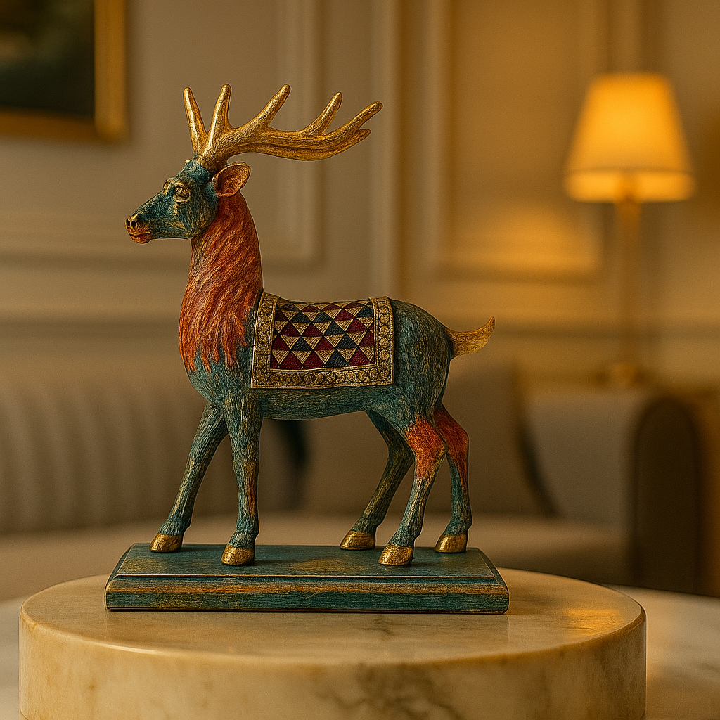 Royal Deer Pair Showpiece