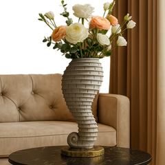Ganesha Trunk Design Vase Showpiece