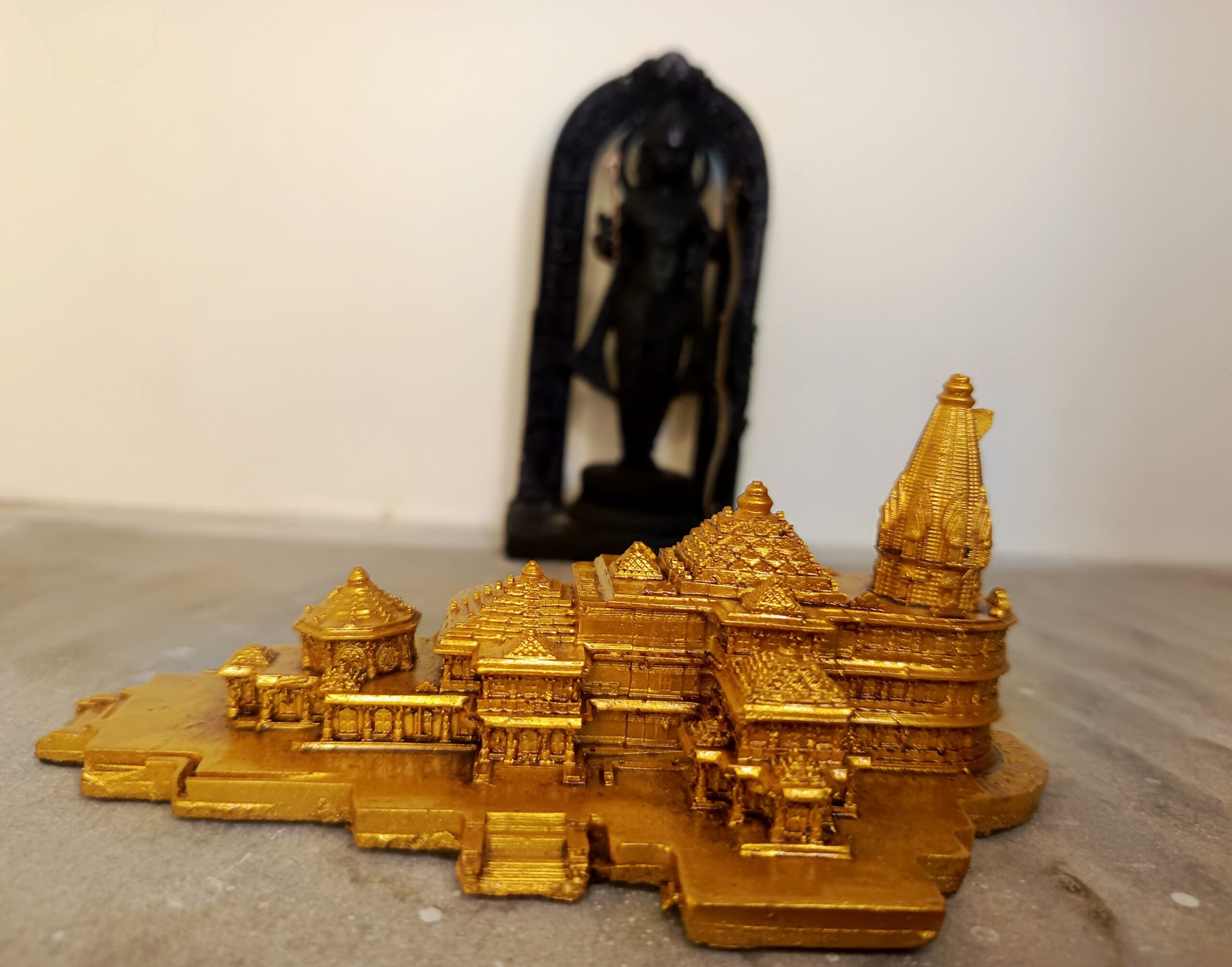 Shree Ram Janmabhoomi Mandir Showpiece ??Divine Temple Model for Home, Office & Spiritual Decor