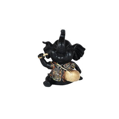 Handicrafts Elephant Showpiece with Instrument for Home Decorations