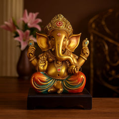 Golden Lord Ganesha Idol