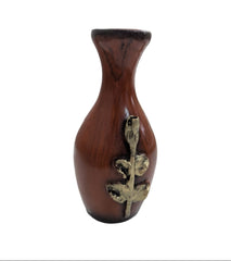 Decorative Wooden Finish Flower Vase Showpiece