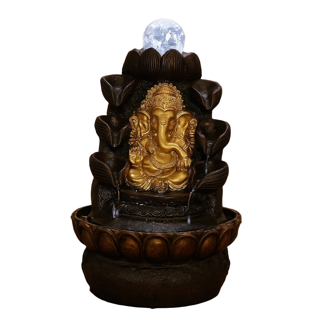 Ganesha LED Water Fountain showpiece