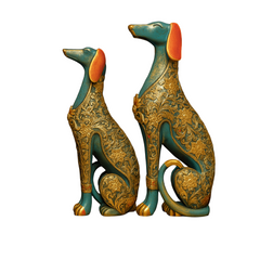 Decorative Dog Sculpture Decor