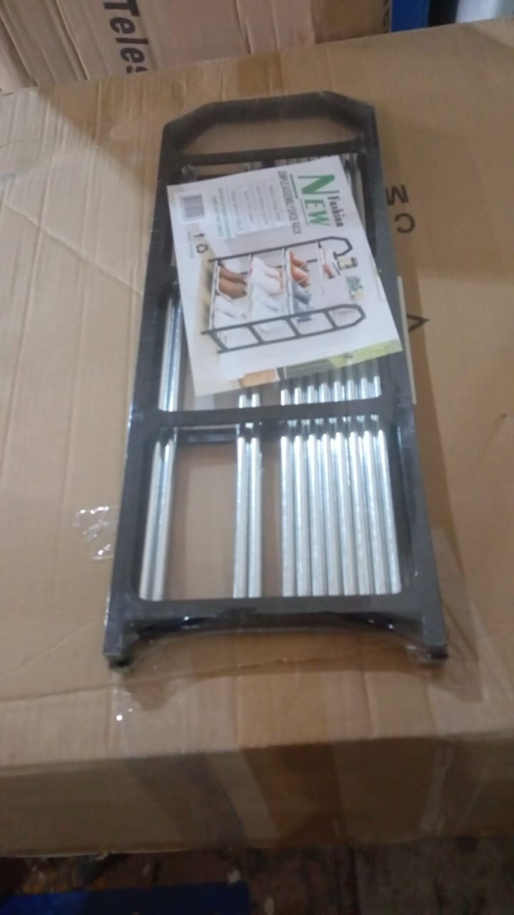 4 Layer Space-saving Shoes Show Rack Folding Shoe Rack (1 Pc)