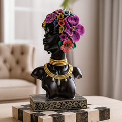 African tribal pair decor Statue