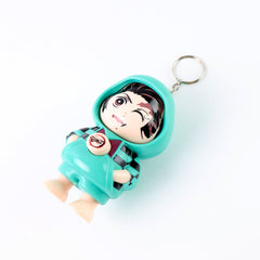 Cartoon Character Design Cute Action Figure Keychain (Mix  Design  1 Pc)