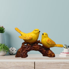 Polpiecyresin Pair of Bird Showe ??Love Birds Figurine for Living Room, Bedroom, Table Decor, Romantic Home Decoration Gift for Couple or Anniversary