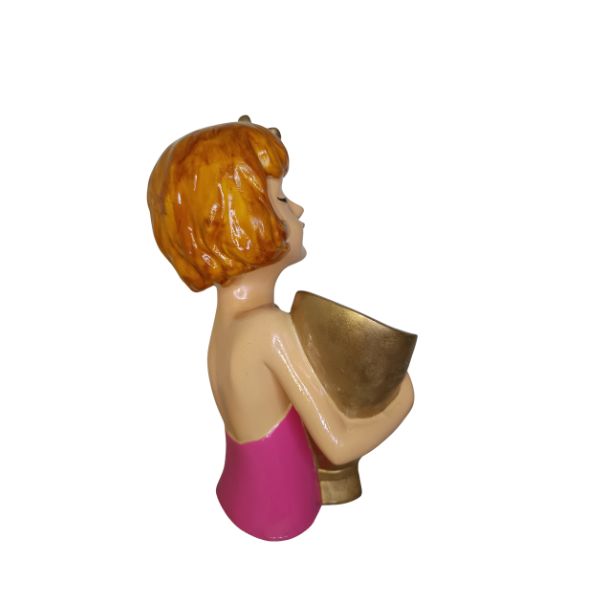 Pretty Girl Showpiece ??Elegant Decorative Figurine for Home & Office Decor | Stylish Resin Statue | Gift for Girls,Women & Art Lovers