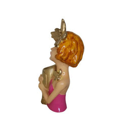 Pretty Girl Showpiece ??Elegant Decorative Figurine for Home & Office Decor | Stylish Resin Statue | Gift for Girls,Women & Art Lovers