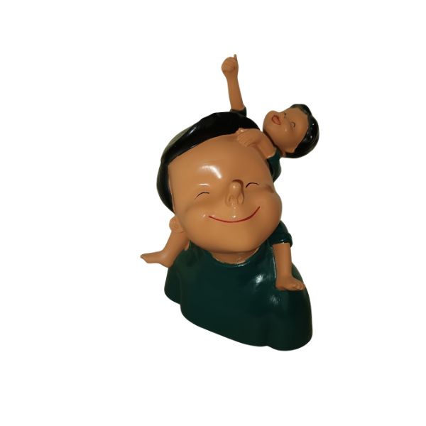 Father-Daughter Resin Showpiece ??Handicraft Figurine | Emotional Bond Sculpture | Father Carrying Daughter on Back | Home Decor Gift Father's Day Spical.