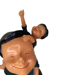 Father-Daughter Resin Showpiece ??Handicraft Figurine | Emotional Bond Sculpture | Father Carrying Daughter on Back | Home Decor Gift Father's Day Spical.