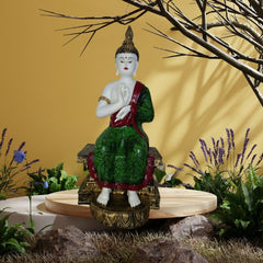 Lord Blessing Buddha Idol Sculpture | Buddha Statue for Home Decor & Gifting | Pooja Article | Housewarming & Diwali Decoration Showpiece