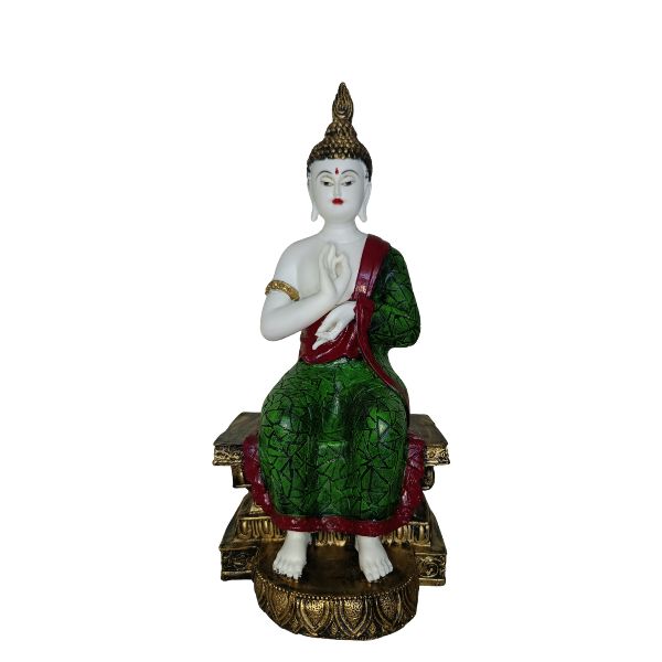 Lord Blessing Buddha Idol Sculpture | Buddha Statue for Home Decor & Gifting | Pooja Article | Housewarming & Diwali Decoration Showpiece
