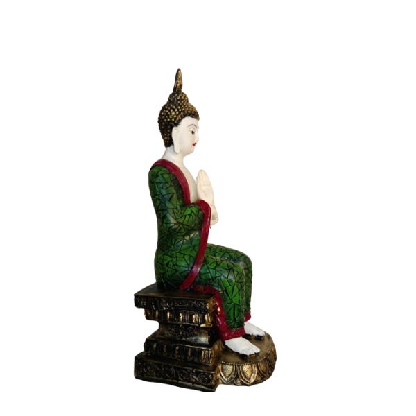 Lord Blessing Buddha Idol Sculpture | Buddha Statue for Home Decor & Gifting | Pooja Article | Housewarming & Diwali Decoration Showpiece