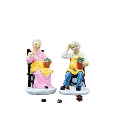Pair of Dada Dadi Couple for Home Decor/Gifting/Living Room Decorative Showpiece