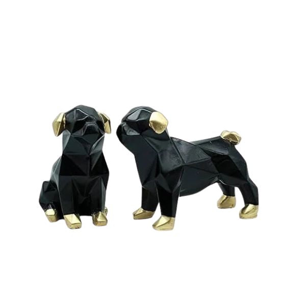 "Elegant Dog Pair Showpiece for Home D?cor ??Decorative Figurine for Living Room & Office"