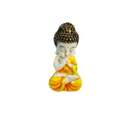 Handicrafts Baby Buddha Showpieces for Home Decor Living Room Diwali Gifts for Family and Friends(Orange