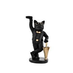 Black Bull Dog Sculpture for Storage ??Home Decor Showpiece Figurine for Living Room