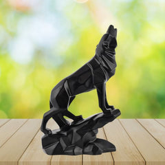 Antique Matt Finish Wolf Statue ??Home Decorative Showpiece | Wolf Sculpture Figurine for Desk, Hotel, Living Room & Tabletop Gift Decoration