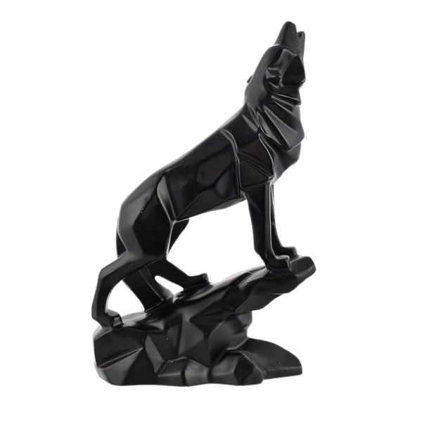Antique Matt Finish Wolf Statue ??Home Decorative Showpiece | Wolf Sculpture Figurine for Desk, Hotel, Living Room & Tabletop Gift Decoration