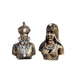 Rajasthani Handicrafts King Queen Couple Showpieces for Home Decor Living Room