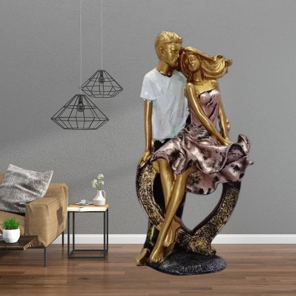Dil Love Couple Showpiece, Dil Couple for Home Decor, Bedroom, Valentine Day Gift | Couple Statue, Figurine...
