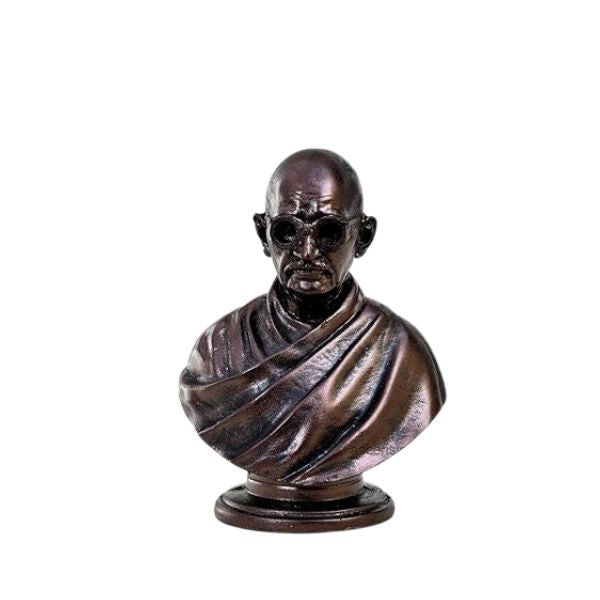 Mahatma Gandhi Statue Mahatma Gandhi Father of Nation India Statue for Car Dashboard Decorative Showpiece Mahatma Gandhi Sculpture Antique Bronze Colour for Republic Day Decor
