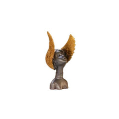 Grey & Golden Fairy Lady Statue Lucky Home Dcor Matte Finish Resin Decorative Figurines/Showpiece