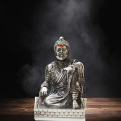 chhatrapati shivaji maharaj the legend of maharashtra statue matte finish resin showpiece