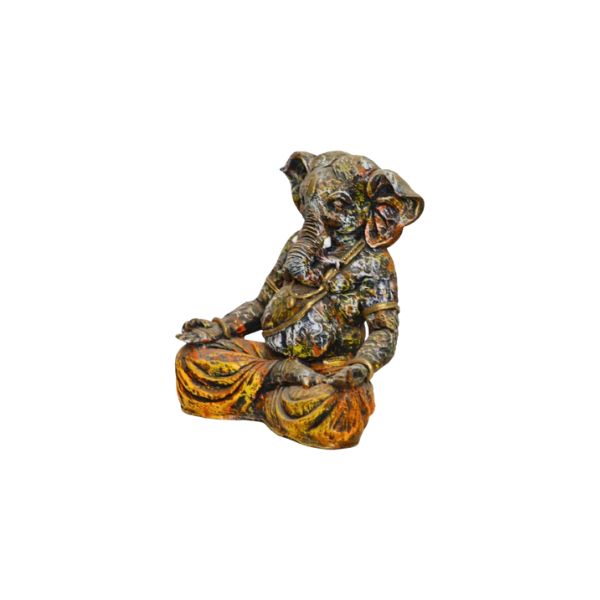 Multicolour Lord Ganesha Resin Idol Statue