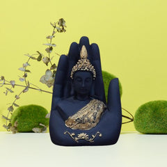 Palm Buddha Statue for Home Decor Living Room Door Entrance Decoration Items Decorative showpiece