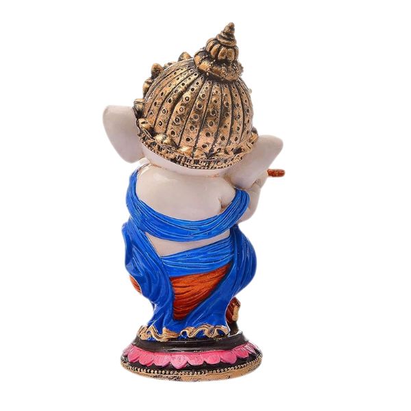 Handcrafted Little Ganesh Sculpture | Showpiece for Home & Office Decor