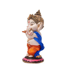 Handcrafted Little Ganesh Sculpture | Showpiece for Home & Office Decor