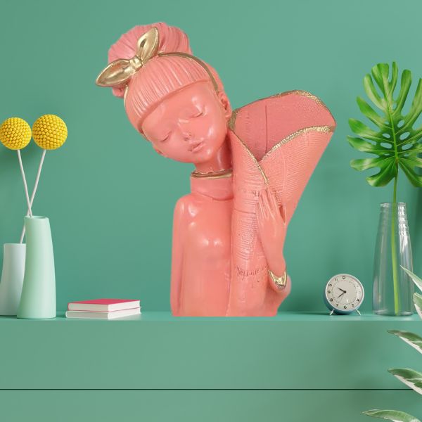 Enchanting Girl Showpiece - Exquisite Polyresin Decor | Ideal Gift for Home, Office, Decor.