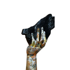 Abstract Thinking Face Sculpture