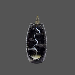 Smoke Backflow Incense Burner Design1 Cylindrical Gift with Free 10 Scented Incense dhoop Sticks Home Decor I Made in India