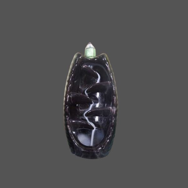 Smoke Backflow Incense Burner Design1 Cylindrical Gift with Free 10 Scented Incense dhoop Sticks Home Decor I Made in India